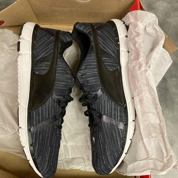 PUMA Turbulance Black Stripe Knit Running Shoes 187779-02 Men’s Size 13 US main image 7